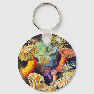 Zee Anemones Ernst Haeckel Fine Art Sleutelhanger
