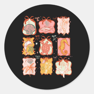 Zee Animal Coquette Bow Zomervakantie Hawaii Bea Ronde Sticker