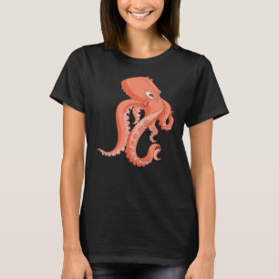 Zee Animal Kraken Scuba Diving Ocean Octopus T-shirt