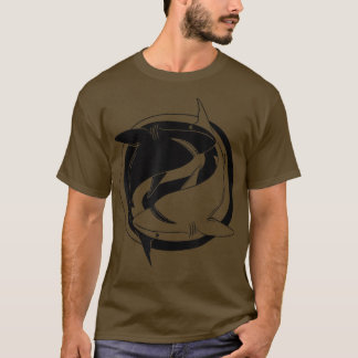 Zee Animal Ying Yang Shark T-shirt