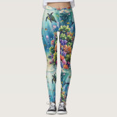 Zee Animals Seamless Pattern Leggings (Voorkant)