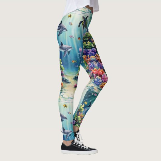 Zee Animals Seamless Pattern Leggings (Rechts)