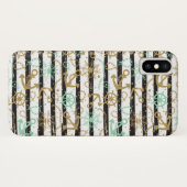 Zee-ankerpatroon Case-Mate iPhone Case (Achterkant (horizontaal))