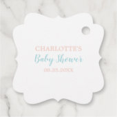 Zee Baby shower Bedankjes Labels (Achterkant)