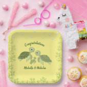 Zee Baby shower Geel papier Bord 9 inch (Feest)