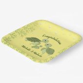 Zee Baby shower Geel papier Bord 9 inch (Gebogen)