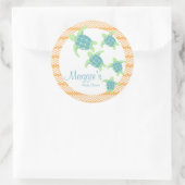 Zee Baby shower Ronde Sticker (Tas)