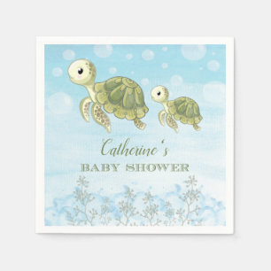 Zee Baby shower voor tortelschildpad Napkin Servet