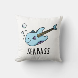 Zee Bass Funny Bass Guitar Fish Pun Kussen