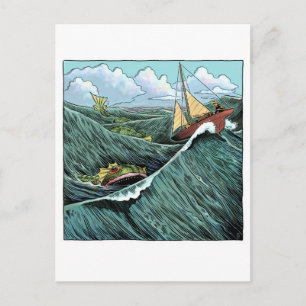 Zee Beast Briefkaart