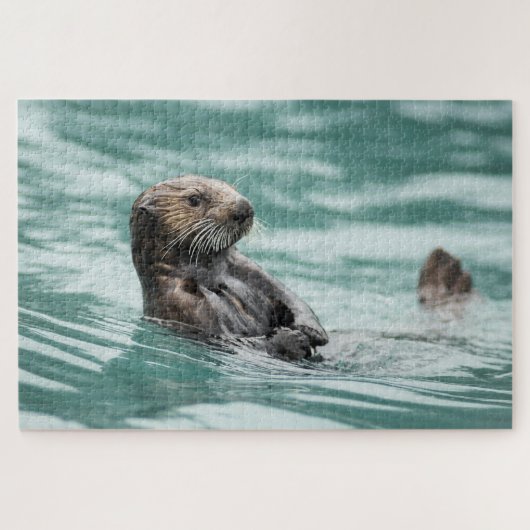 Zee bekijken otter legpuzzel (Horizontaal)