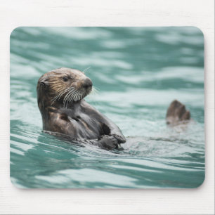 Zee bekijken otter muismat