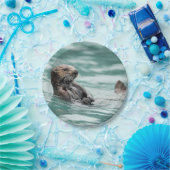 Zee bekijken otter papieren bordje (Feest)