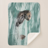 Zee bekijken otter sherpa deken (Voorkant)