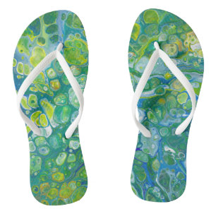 Zee belletjes Abstracte Teenslippers