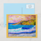 zee, bevroren briefkaart (Voorkant / Achterkant)