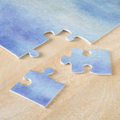 Zee bij zonsondergang legpuzzel (Zijkant)