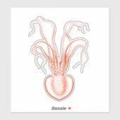  Zee Biowetenschappen Octopus Sticker (Vel)