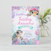 Zee - Birthday - uitnodiging (Staand voorkant)