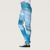 Zee blauw Abstract Leggings (Links)