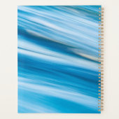 Zee blauw Abstract Planner (Achterkant)
