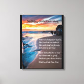 Zee blauw canvas afdruk (Voorkant)