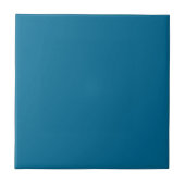 Zee Blauw Solid Color Tegeltje (Voorkant)
