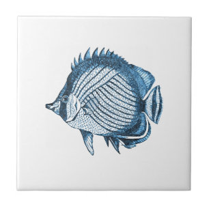 Zee blauw van de kustkust van de zee tegeltje