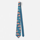 Zee blauw Zee Stropdas (Voorkant)