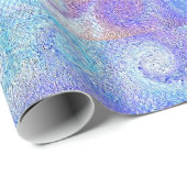 Zee Blauwe Curls Cadeaupapier (Rol Hoek)