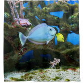 Zee Blauwe Vis Douchegordijn (Voorkant)