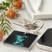 Zee Blue Dragon Sleutelhanger (Voorkant Rechts)