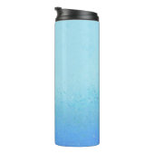 Zee Blue Green Abstracte thermische trommel Thermosbeker (Geroteerd rechts)