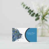 Zee Blue Seed Bead Pile Custom Visitekaartje (Staand voorkant)