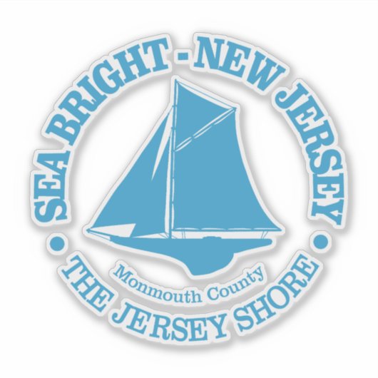 Zee Bright (sloep) Sticker (Voorkant)