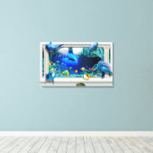 Zee Canvas Afdruk (Insitu (Houten vloer))