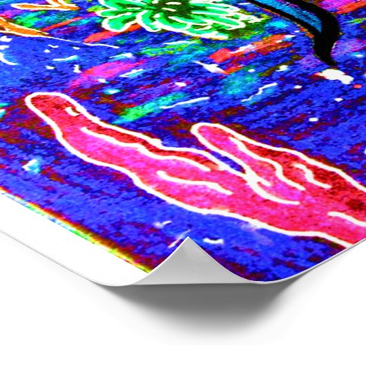 Zee Cave - Blacklight Poster (Hoek)