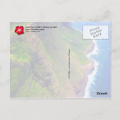 Zee Cliffs in Molokai, Hawaii Briefkaart (Achterkant)