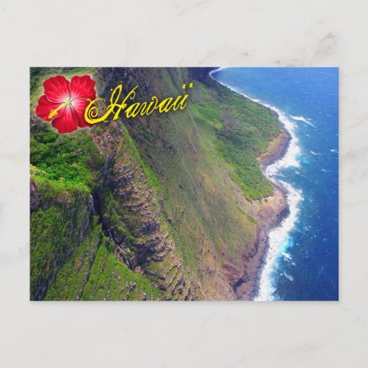 Zee Cliffs in Molokai, Hawaii Briefkaart (Voorkant)