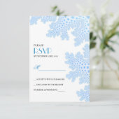 Zee Coral Beach Wedding RSVP kaarten (Staand voorkant)