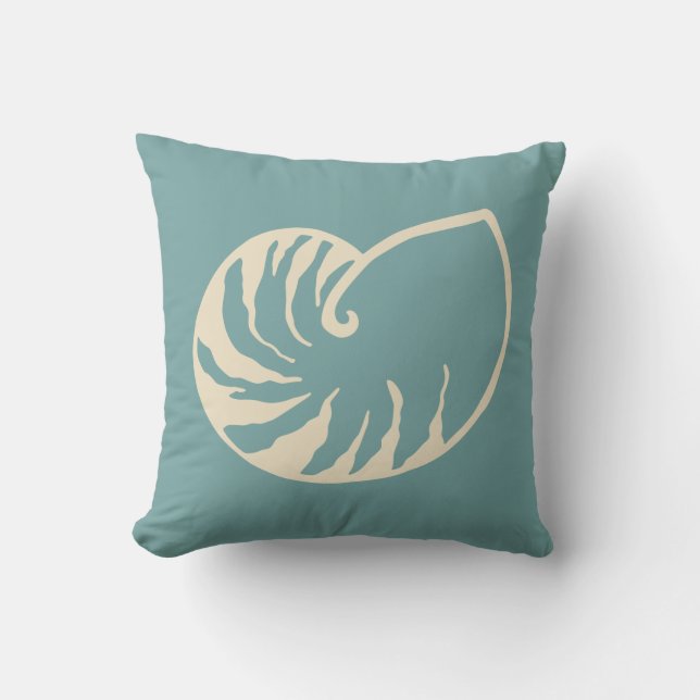 Zee Coral Nautilus Pillow Kussen (Voorkant)