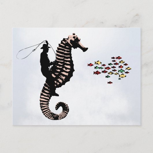 Zee Cowboy Briefkaart (Voorkant)