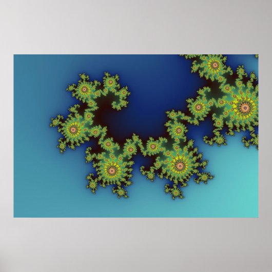 Zee creatie - Fractaal Poster (Voorkant)