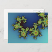 Zee creatinatie - fractaal Briefkaart (Voorkant / Achterkant)