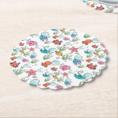 Zee Creature onderzetters, zee Creature Table Ware Kartonnen Onderzetters (Gekanteld)