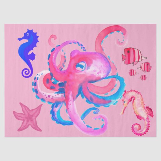 Zee Creatures Decoupage/Tissue Paper Tissuepapier (Voorkant)