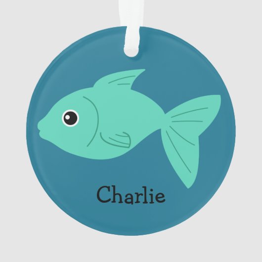 Zee creeert aangepaste monogram ornament (achterkant)