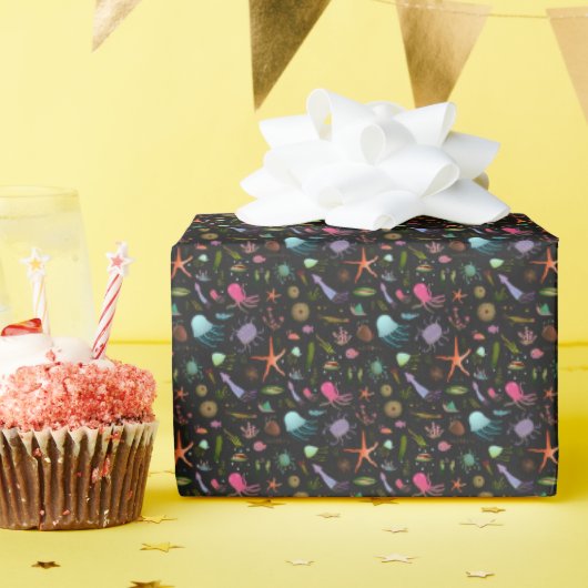 Zee Critters Patroon Cadeaupapier (Verjaardagsfeest)