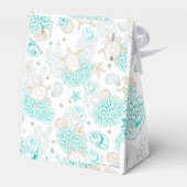 Zee De Liefde Strand Bruiloft Flat Bedankdoosjes (Achterkant)