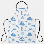 Zee Dieren en boot Schort (Voorkant)